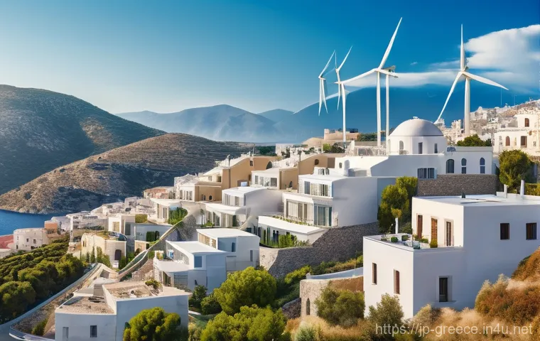 그리스 노동 시장과 직업 - **Prompt:** A vibrant, optimistic scene capturing Greece's economic resurgence. A diverse group of y...