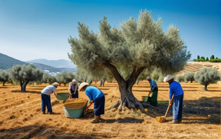 그리스 노동 시장과 직업 - **Prompt:** A vibrant, optimistic scene capturing Greece's economic resurgence. A diverse group of y...