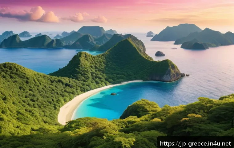 그리스에서 크루즈 여행하기 - A breathtaking panoramic view from a cruise ship deck at sunset, showcasing vast blue ocean waters w...